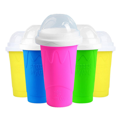 Крышка DIY Slushie Maker Cup Magic Slushy Maker Squeeze Cup Summer Quick Frozen Cooling Smoothie Pinch Cup (Магический Слюши-Макер Сжатый Кубок Летний Быстрый Замороженный Охлаждающий Смузи-Чепль)