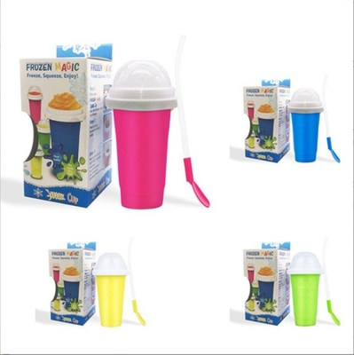Крышка DIY Slushie Maker Cup Magic Slushy Maker Squeeze Cup Summer Quick Frozen Cooling Smoothie Pinch Cup (Магический Слюши-Макер Сжатый Кубок Летний Быстрый Замороженный Охлаждающий Смузи-Чепль)