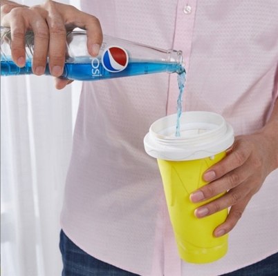 Крышка DIY Slushie Maker Cup Magic Slushy Maker Squeeze Cup Summer Quick Frozen Cooling Smoothie Pinch Cup (Магический Слюши-Макер Сжатый Кубок Летний Быстрый Замороженный Охлаждающий Смузи-Чепль)
