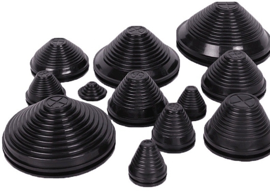 Силиконовые EPDM NR NBR черные конические резиновые граммы