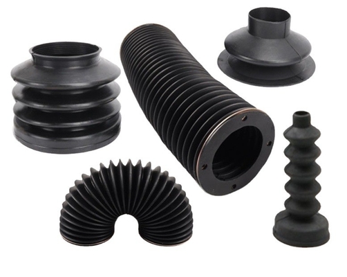 MVQ Custom Compression Molded Flexible Corrugated Silicone Rubber Bellows для формования