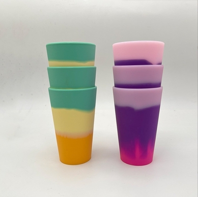 12 унций настраиваемый логотип кружки Силиконовый материал изолированный Travel Tumbler Cup с ручкой