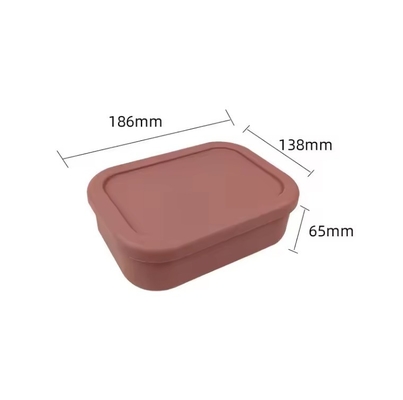 Многоразовое использование BPA FREE Силиконовый Бэнто коробка обеда для школьников Контейнер для хранения пищи